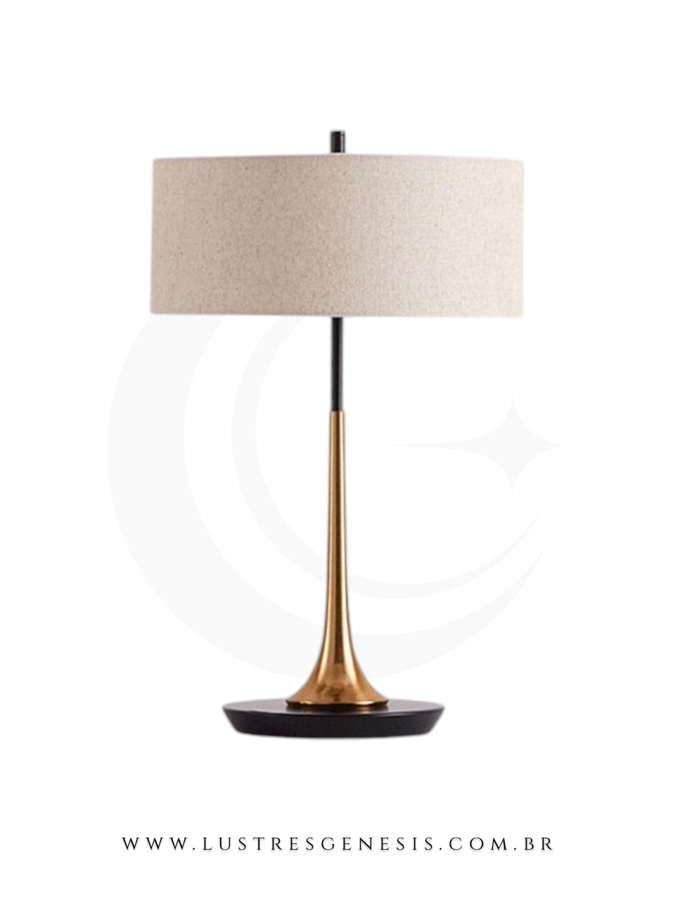 Abajur Dourado Sirius